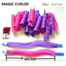Purple&Rose-Red 18PC/40cm Magic Leverag Curler (HEAD-68)